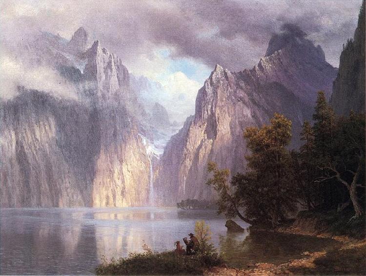 Albert Bierstadt Scene in the Sierra Nevada Germany oil painting art
